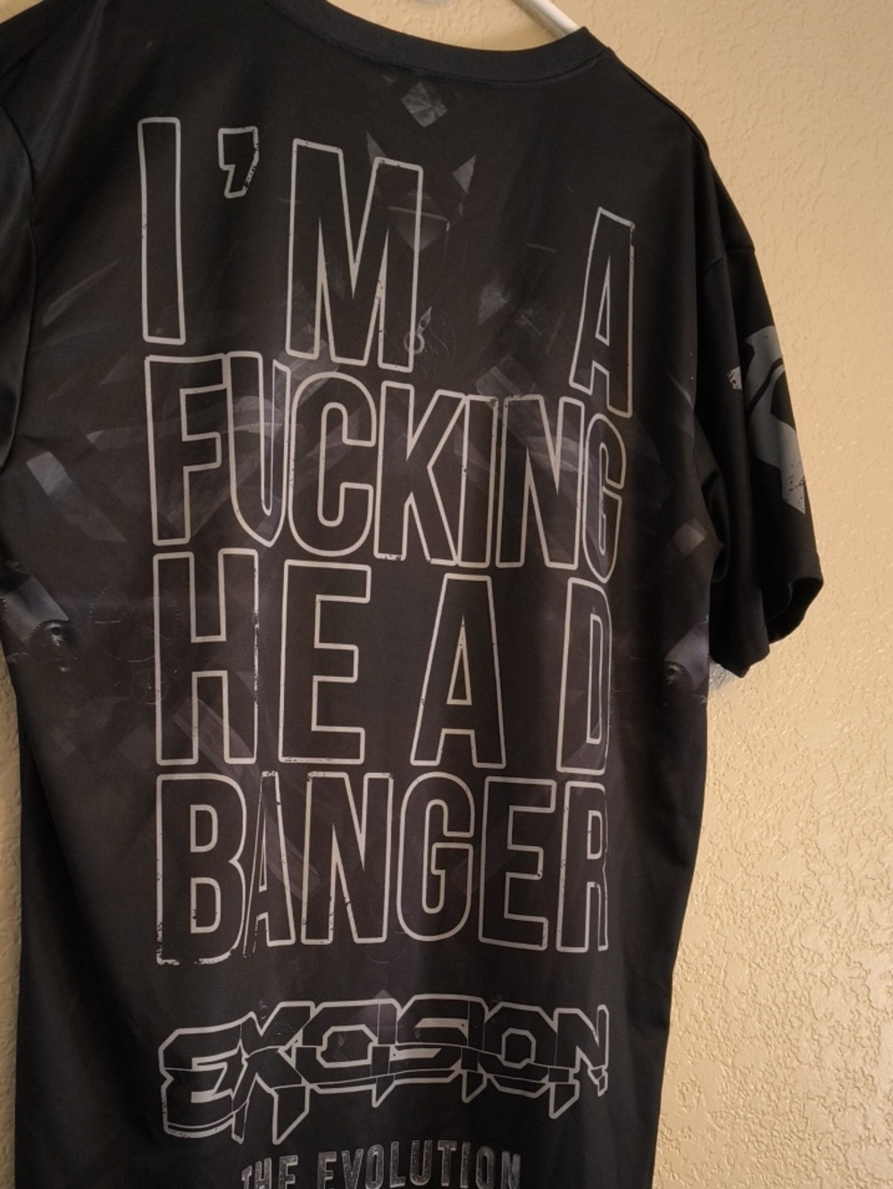 Excision Men's 3 XL Black Graphic Short-Sleeve Shirt - EDM - Rave - Headbanger